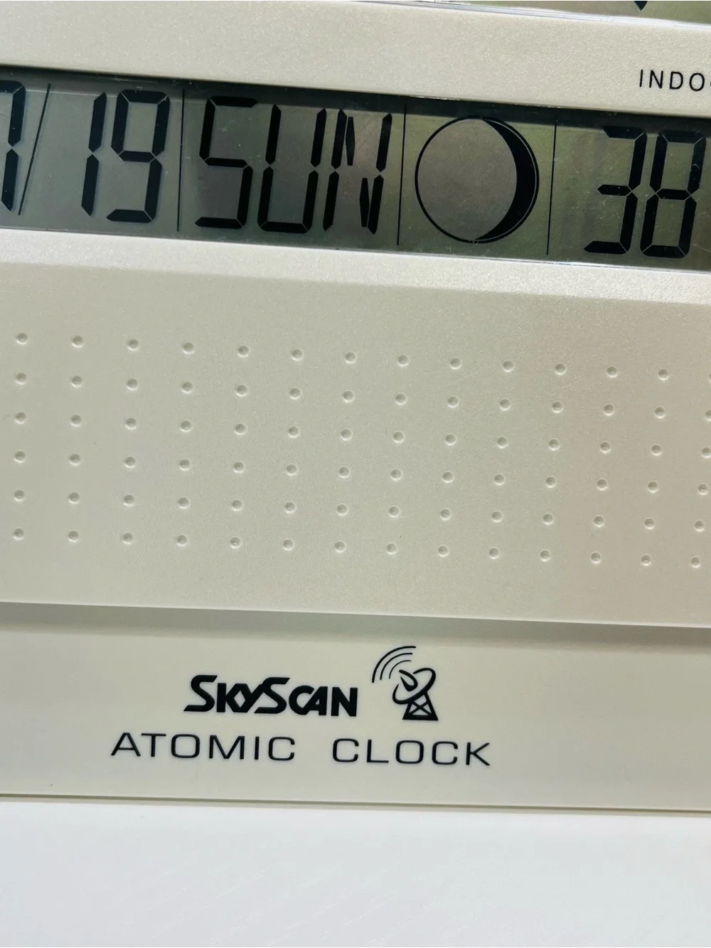 White Atomic Digital Wall Clock